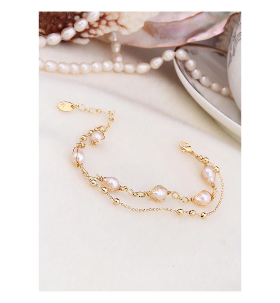 Bracelet en perles - Blanc