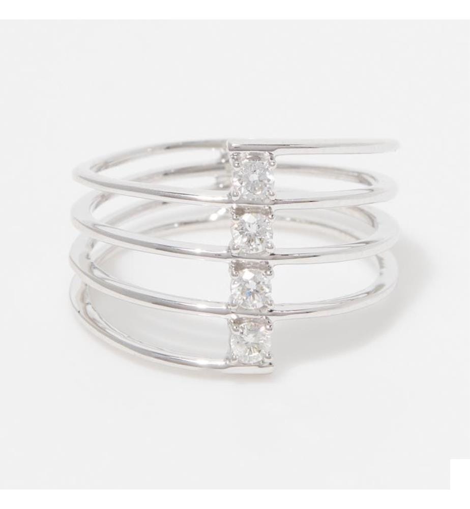 Bague Corset - Or Blanc 375/1000