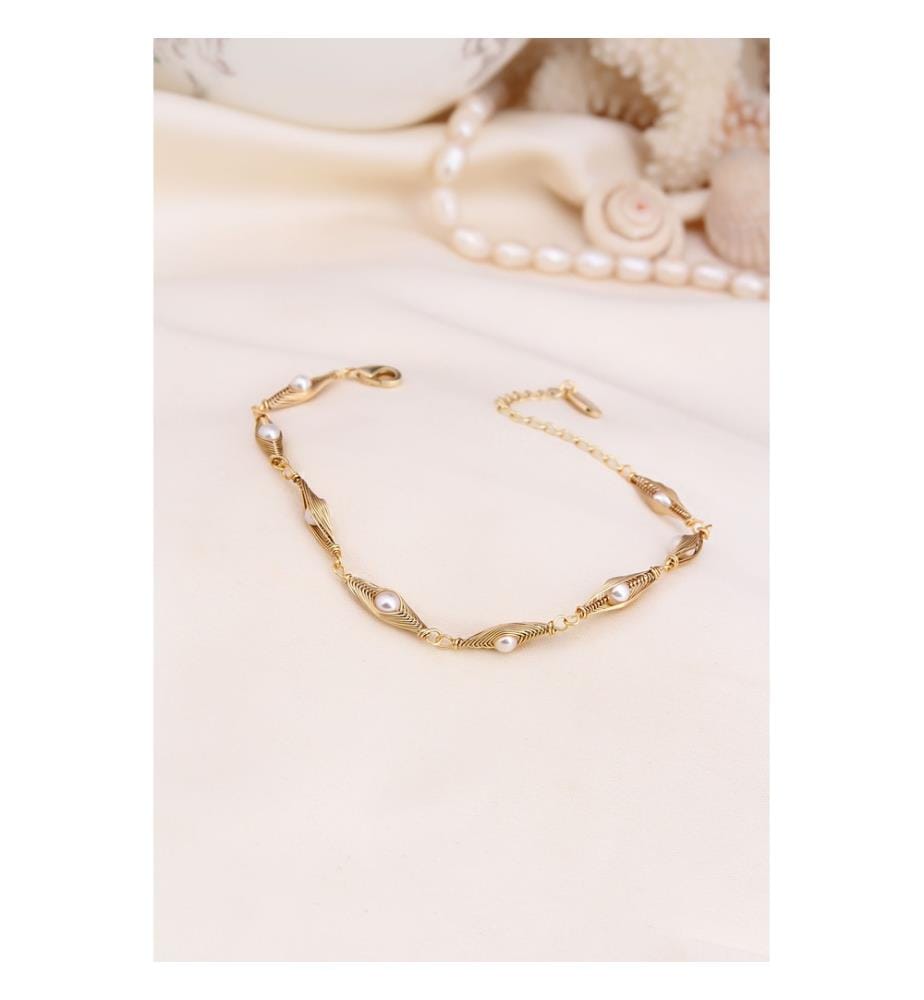 Bracelet en Perles - Blanc