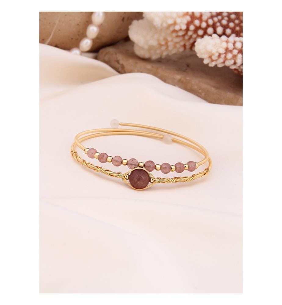 Bracelet Quartz Rose - Rose