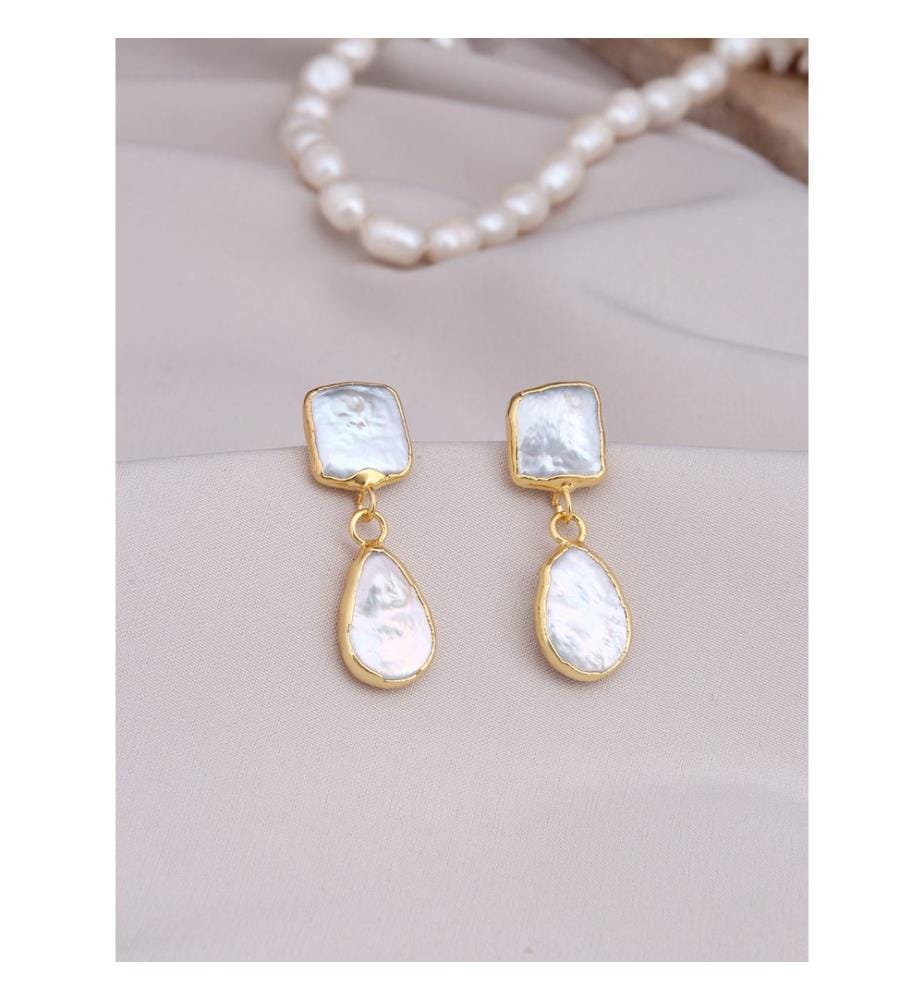 Boucles d'oreilles Pearl - Blanc