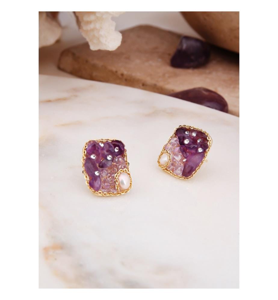 Boucles d'oreilles en perles - Mélange de couleurs