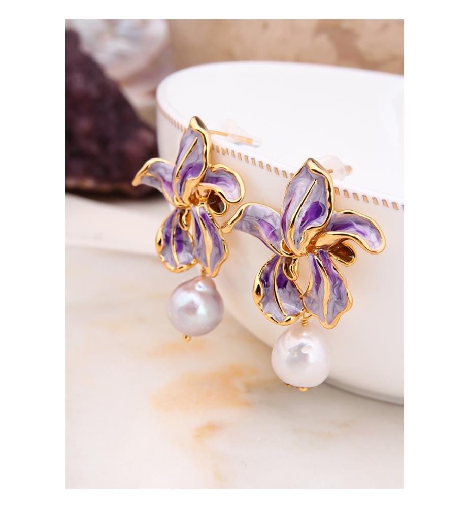 Boucles d'Oreilles Perles - Multicolore