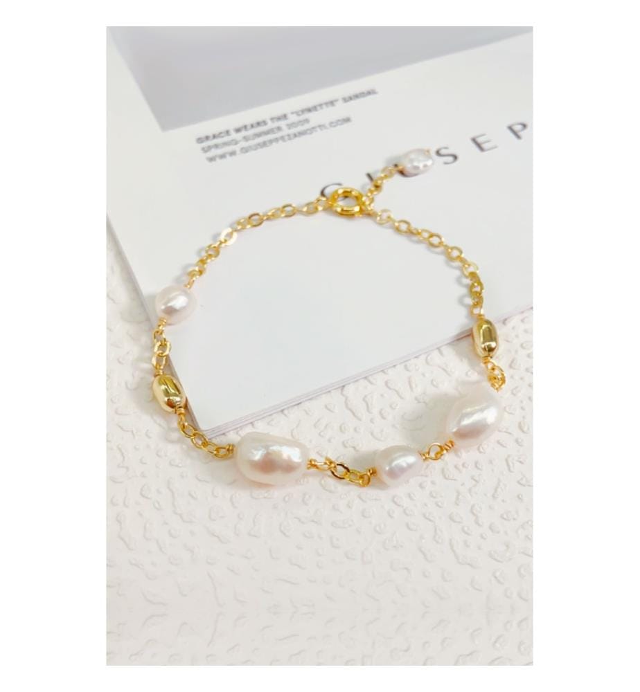 Bracelet de perles - Blanc
