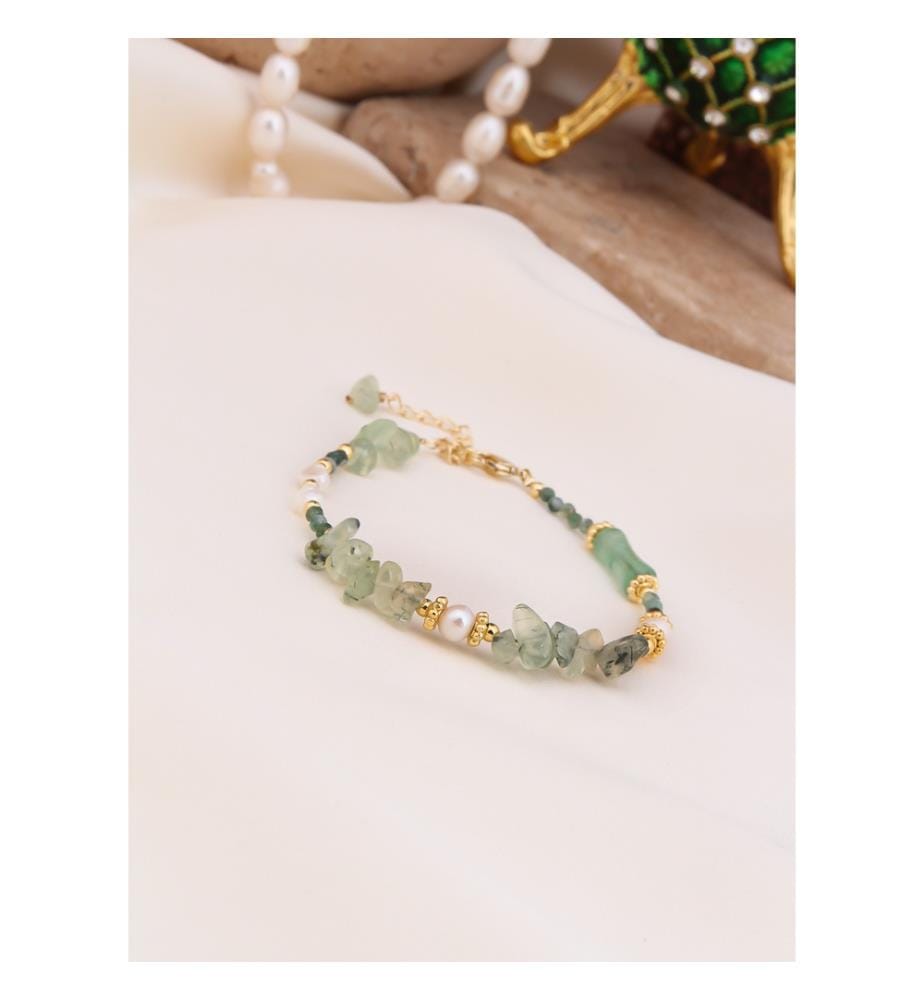 Bracelet en zircon et perles - Multicolore