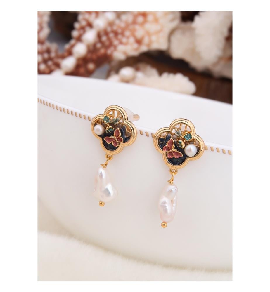 Boucles d'Oreilles en perles - Multicolore