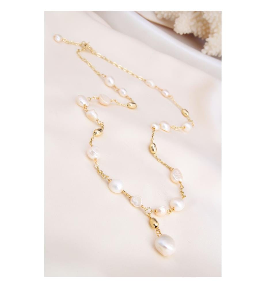 Collier violet - Blanc