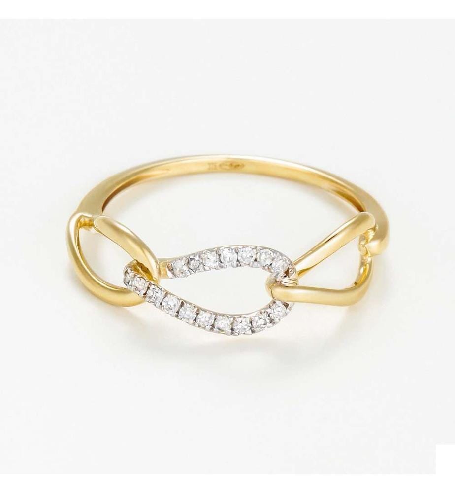 Bague Triple Boucles - Or jaune