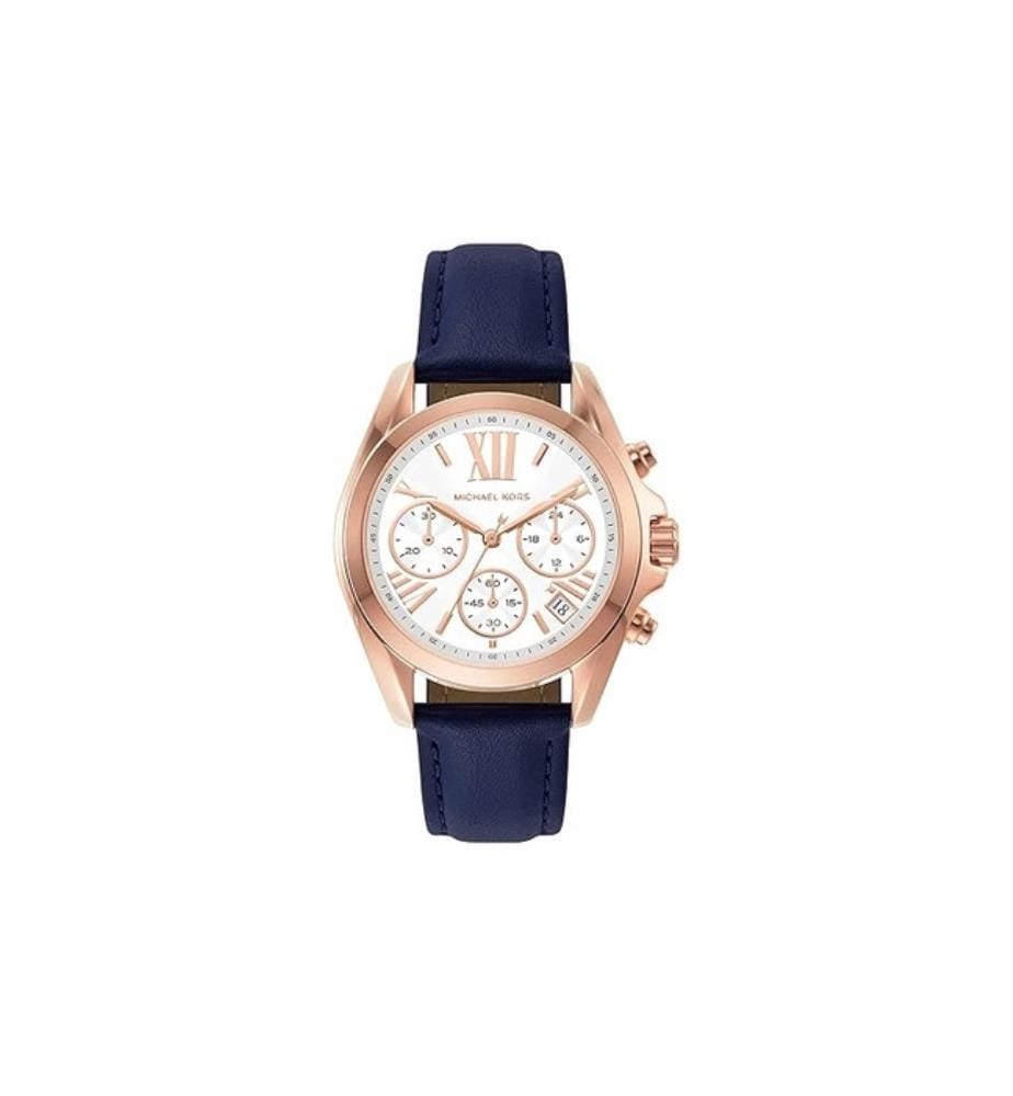 Montre à Quartz Chronographe "Bradshaw" - 36mm - Marine et Doré Rose