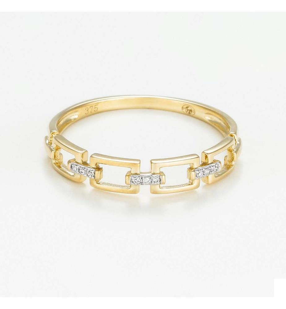 Bague Maillage - Or Jaune 375/1000