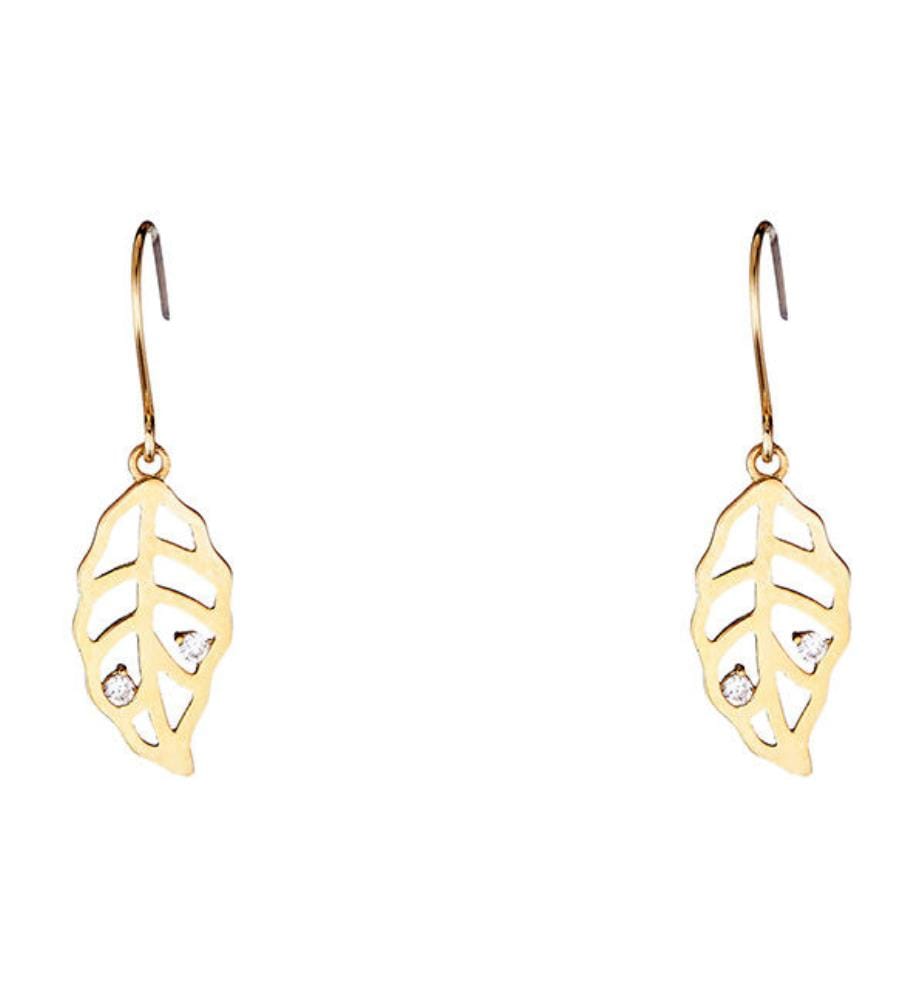 Boucles d'Oreilles en Or Jungle