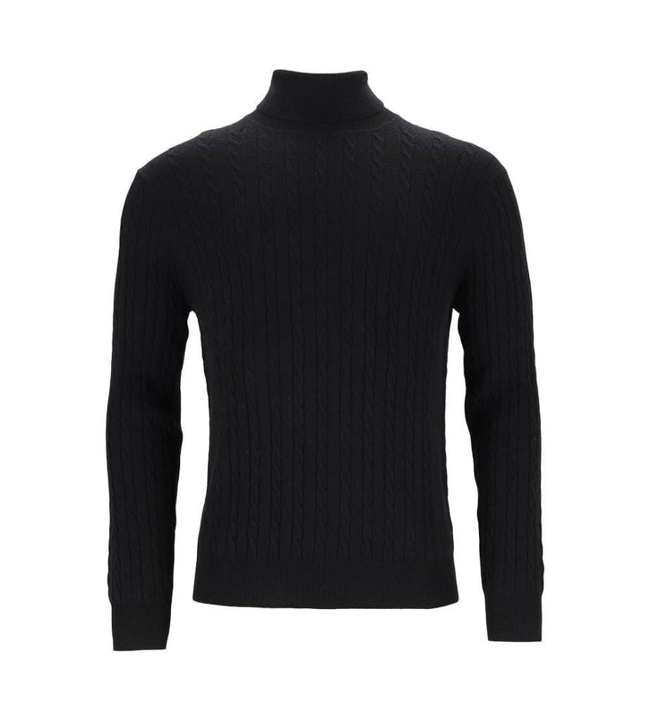 Pull col roulé - Noir
