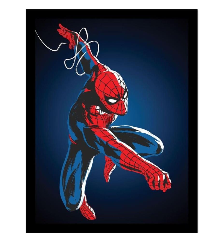 Spider-Man - Poster encadré WEB LINE