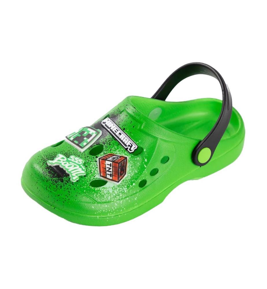 Minecraft - Sabots motif Creeper motif/style TNT BOOM - Garçon