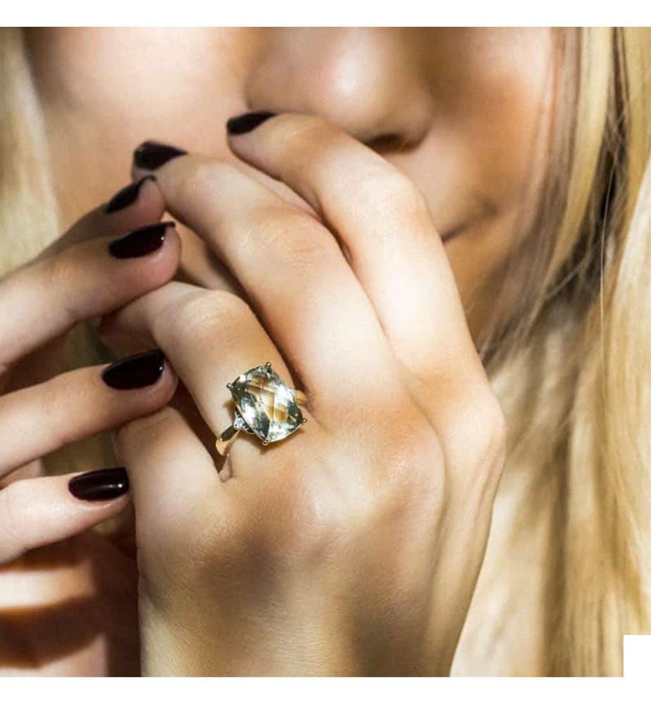 Bague Green Hill - Or Jaune 375/1000