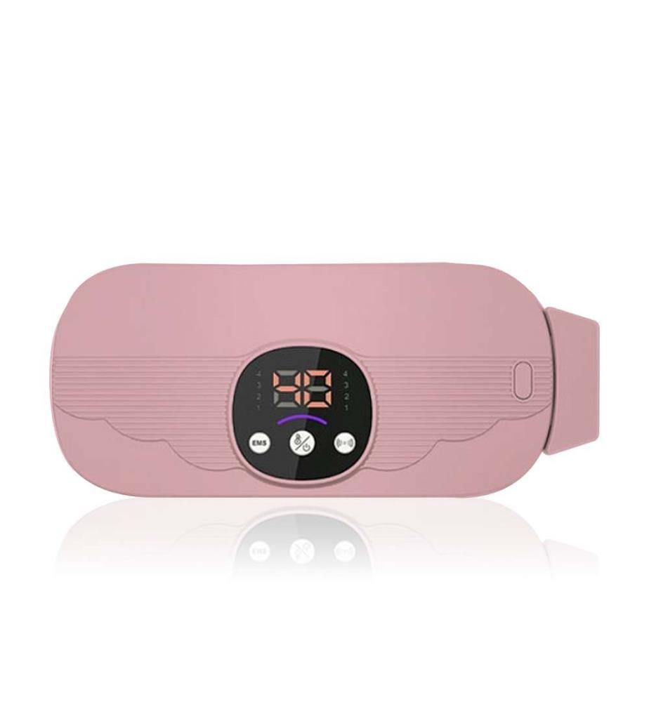 Ceinture de massage EMS intelligente Mode chauffage, masseur abdominal pour brûler les graisses - Rosa