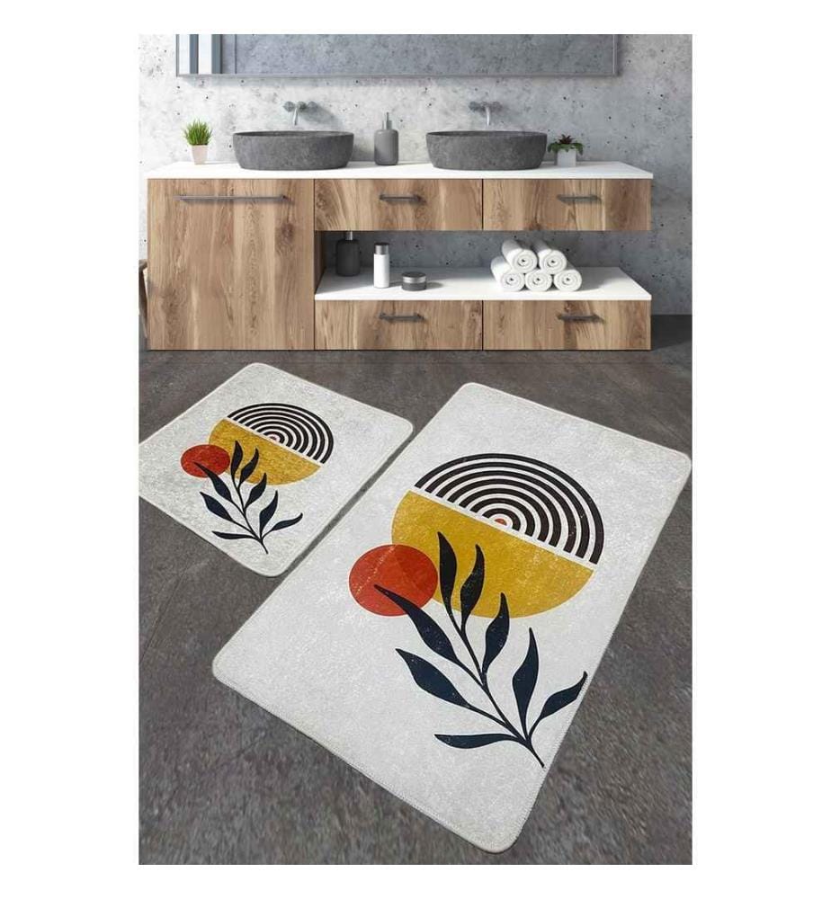 Lot de 2 tapis de bain