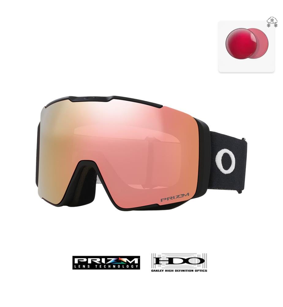 Lunettes de ski Line Miner Pro M - Prizm Snow Rose & Bracelet noir mat