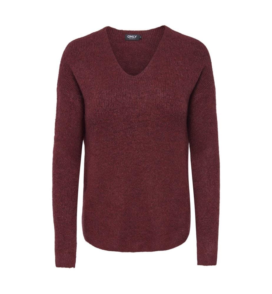 Pull-over - Mélange rouge sang-de-buf