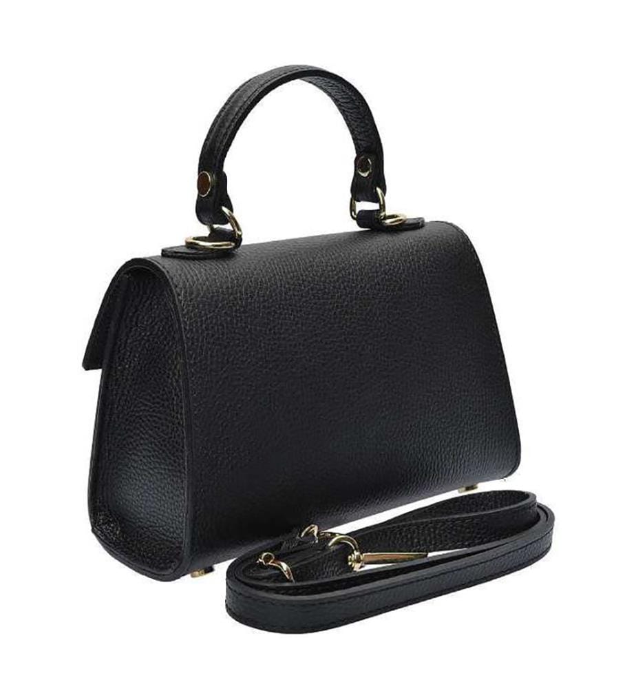 Mini cabas en cuir - Noir
