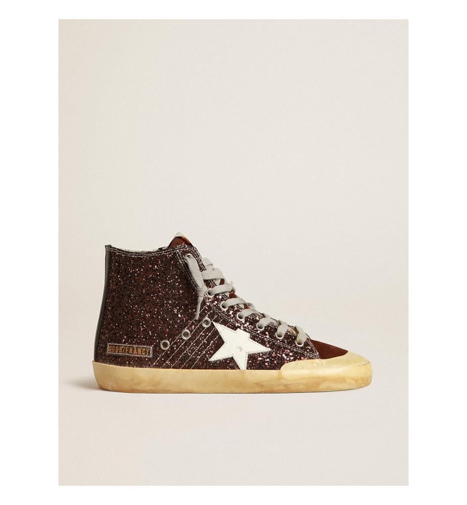 Baskets Francy Penstar - Marron pailleté