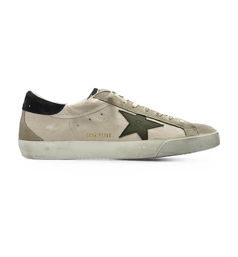Baskets Super-Star effet vieilli - Crème, gris, olive, bleu