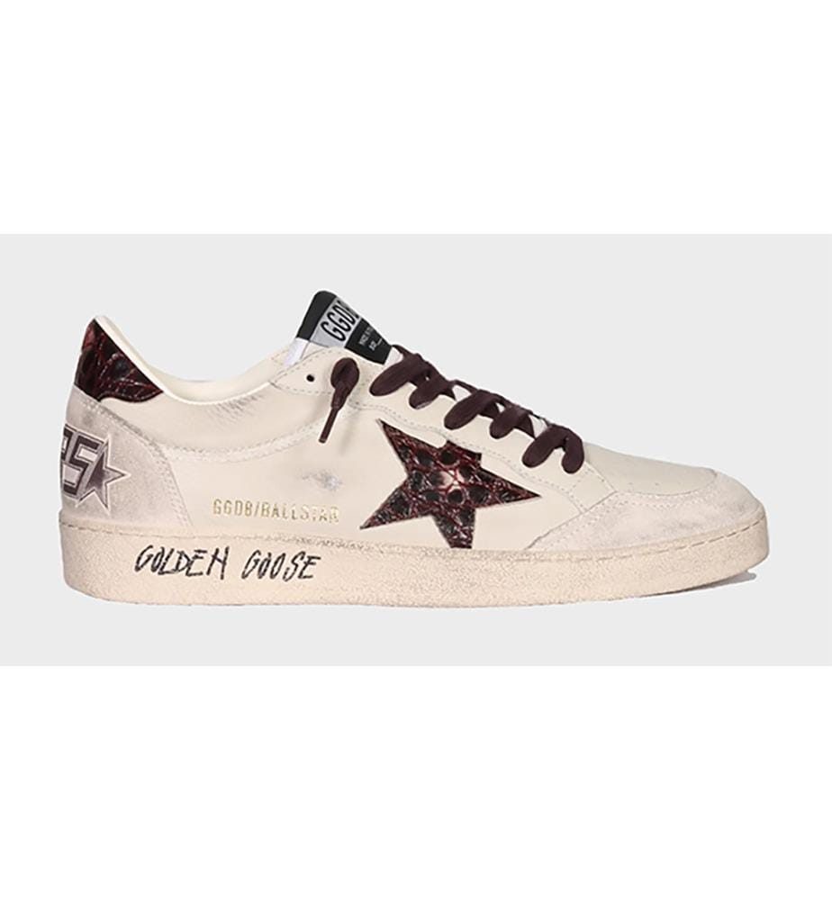 Baskets Ball Star - Beige, gris, bordeaux