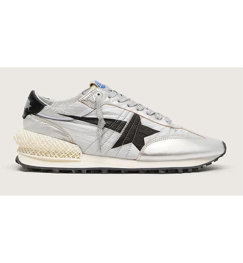 Baskets Marathon homme - Argent, noir