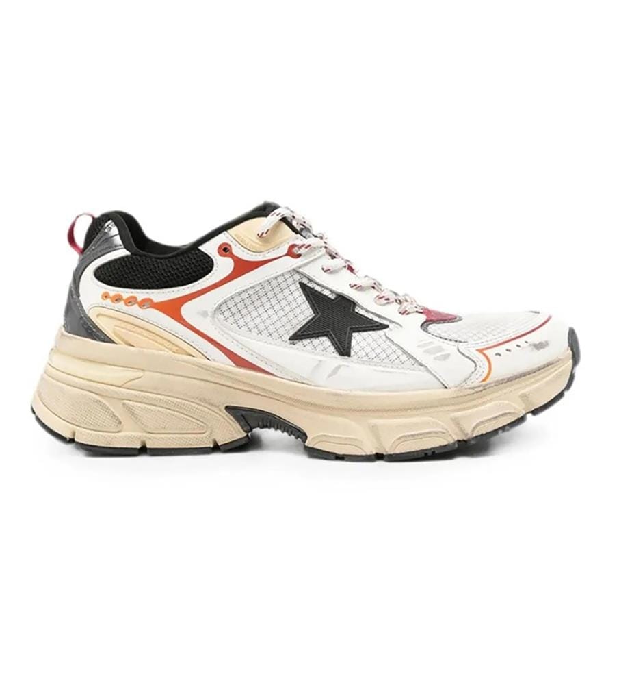 Baskets Lightstar - Blanc, gris foncé, jaune, rouge