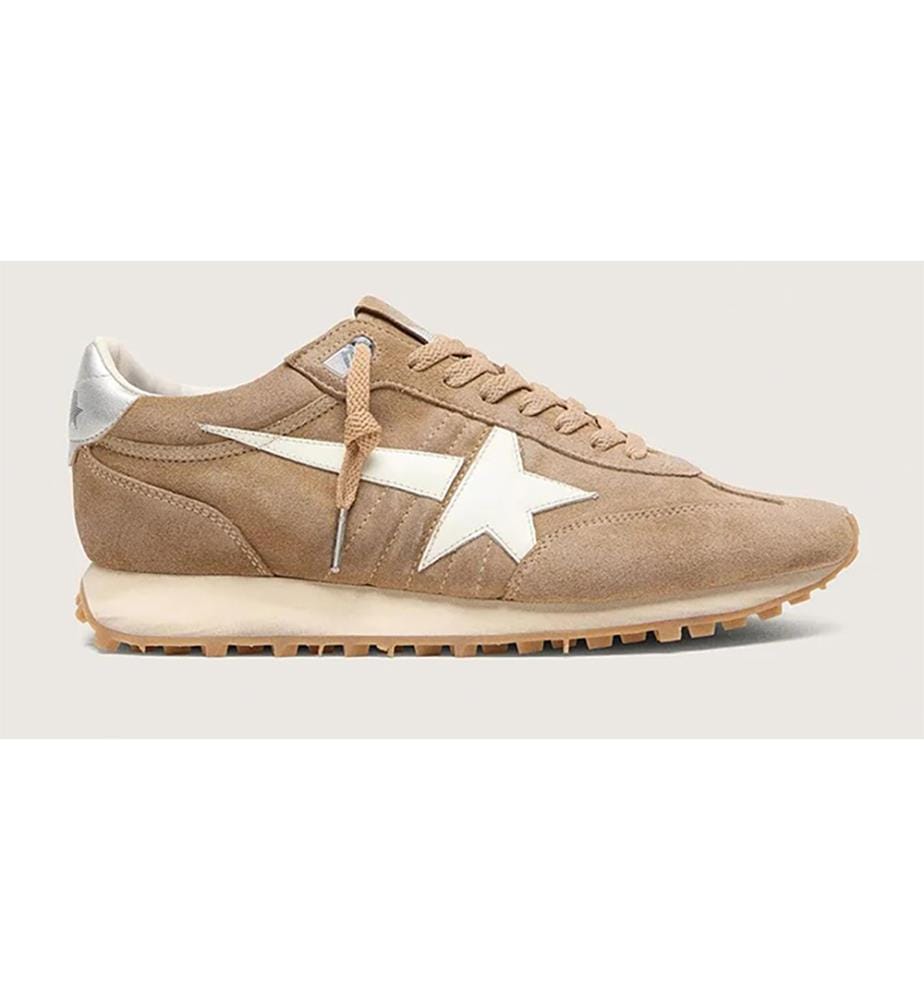 Baskets Marathon homme - Tabac, écru, argent