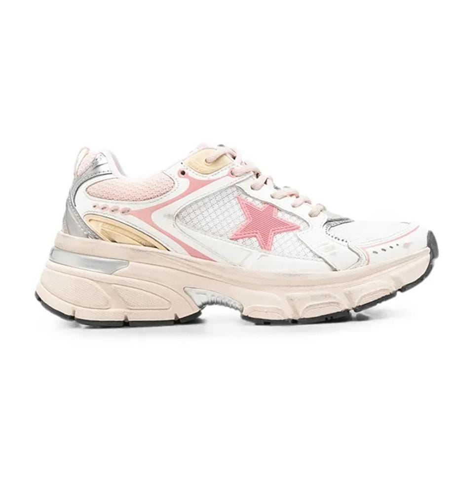Baskets Lightstar - Blanc, rose, beige