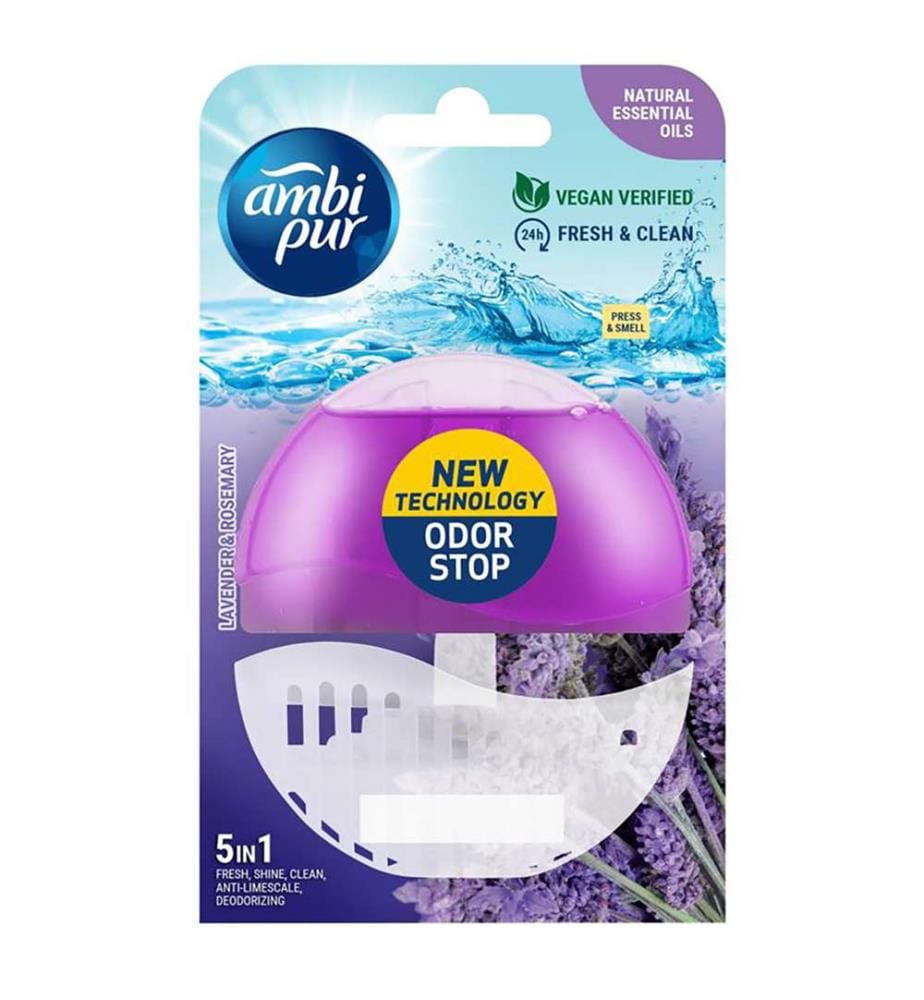 6 x Bloc WC Support + Recharge 5-en-1 Lavender & Rosemary  55 ml