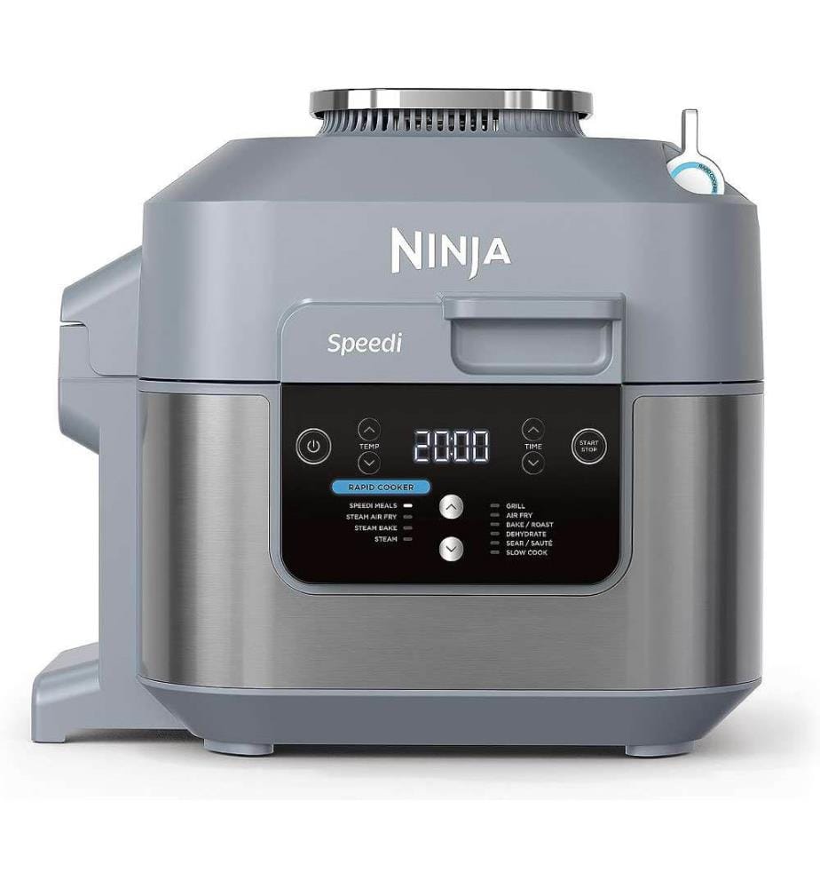 Rapid Cooking System & friteuse à air chaud - Argenté, Noir