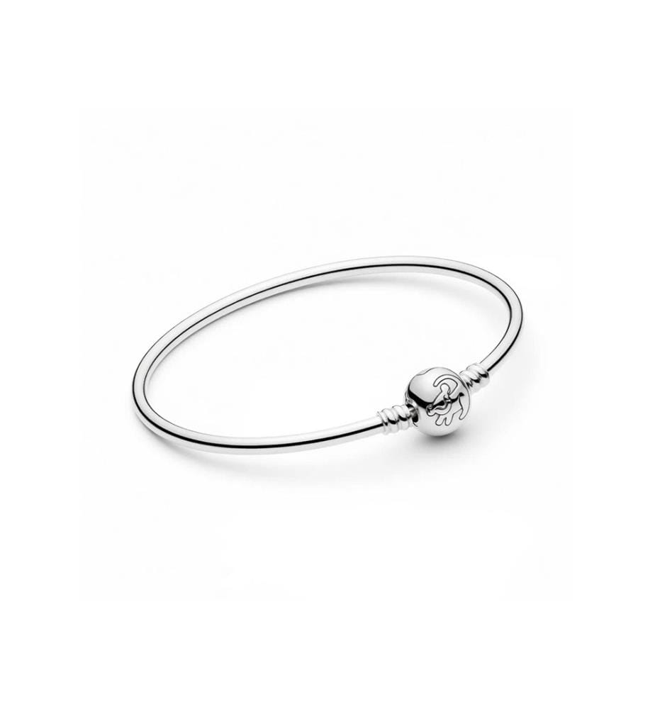 Bracelet en argent Disney Simba avec zircon cubique de couleur dorée - Argent Sterling