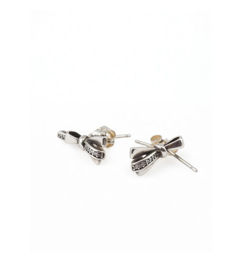 Pandora Boucles d'oreilles argentées avec zircon - Argent