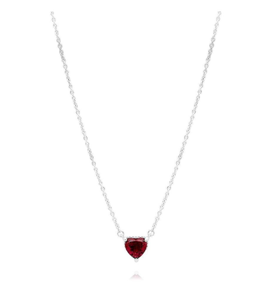 Collier Pendant Halo Cur Scintillant - Argent 925/1000e