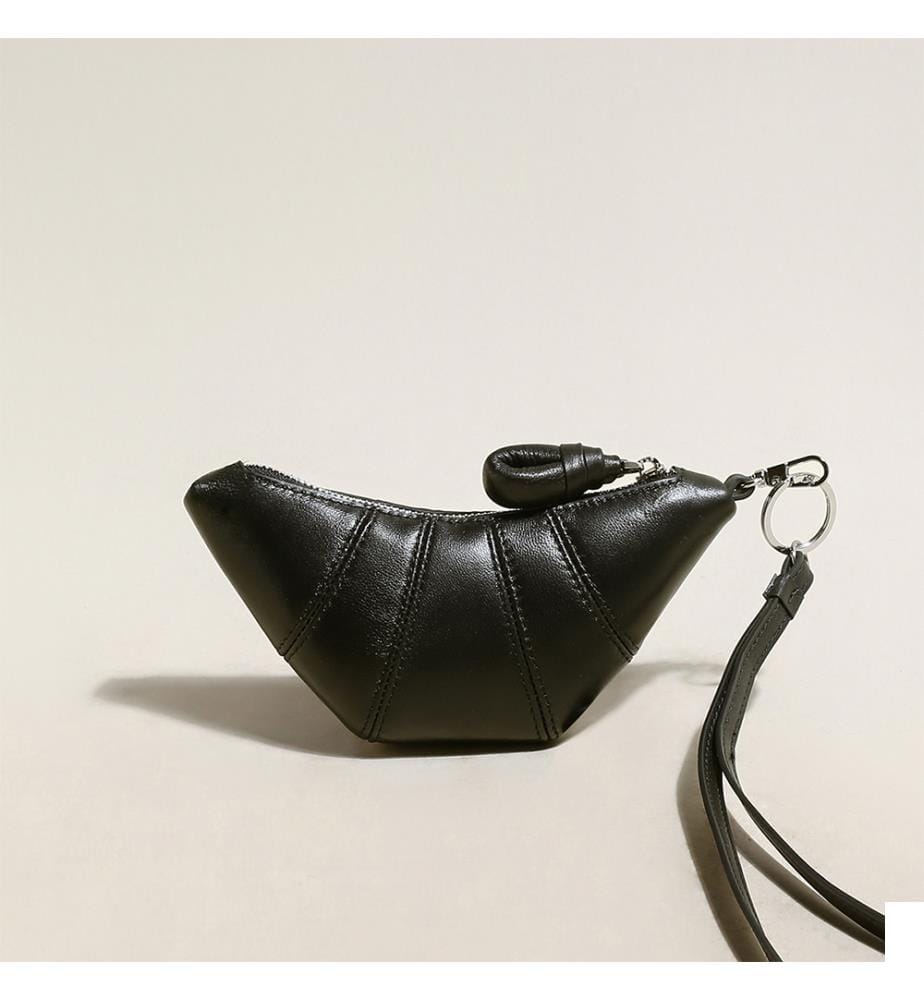Porte-monnaie Croissant - Noir