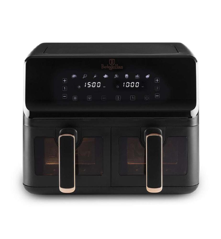 Double friteuse à air chaud 4.1L + 4.1L Black Rose Collection - Noir