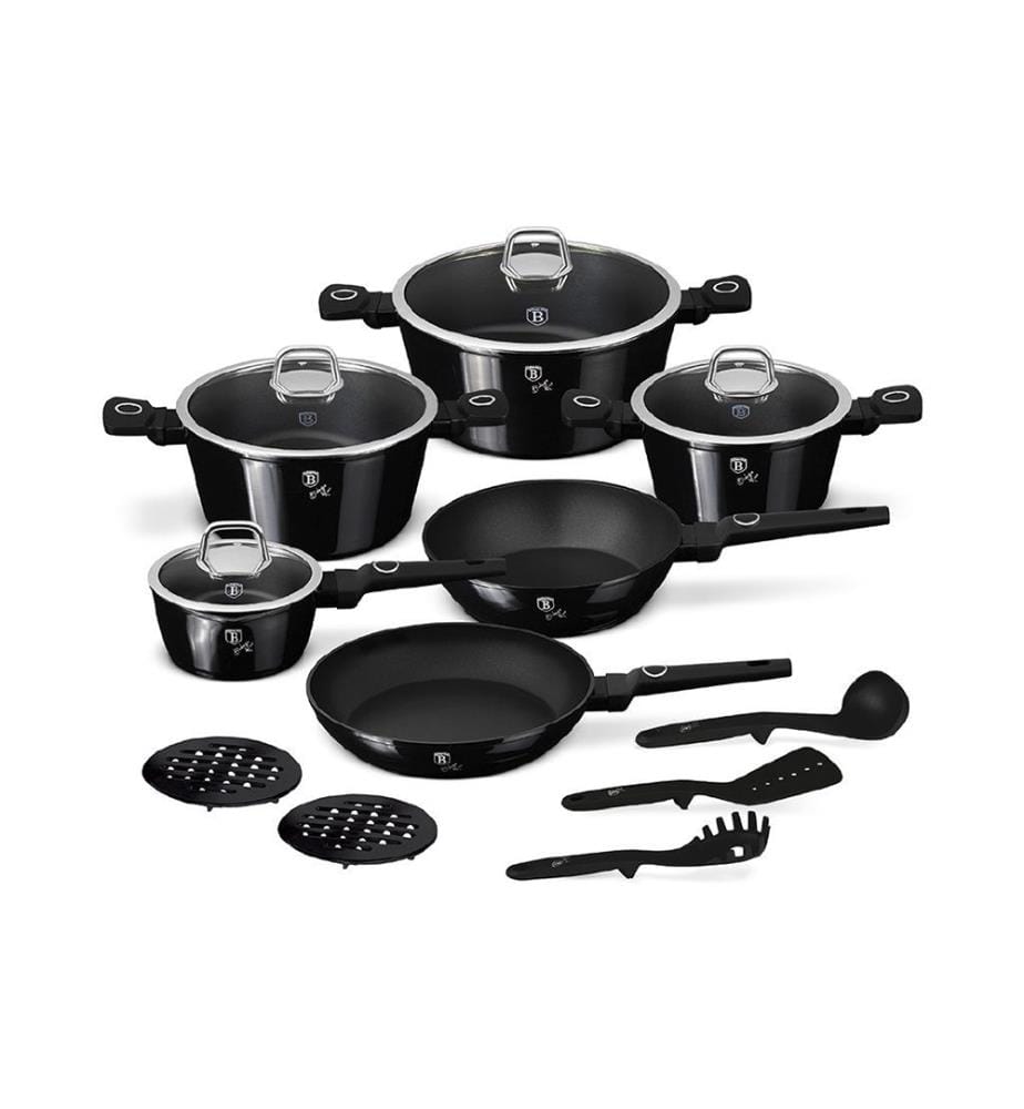 Batterie de Cuisine 15 pièces Black Vantage Collection - Noir