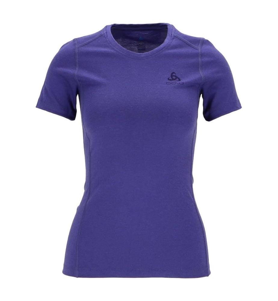 T-Shirt Technique À Col Rond En Laine Mérinos - Black