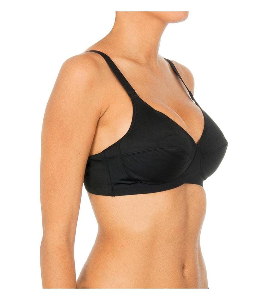 Magical cross-over wireless bra 00BD offre confort et soutien naturel à la poitrine - Noir