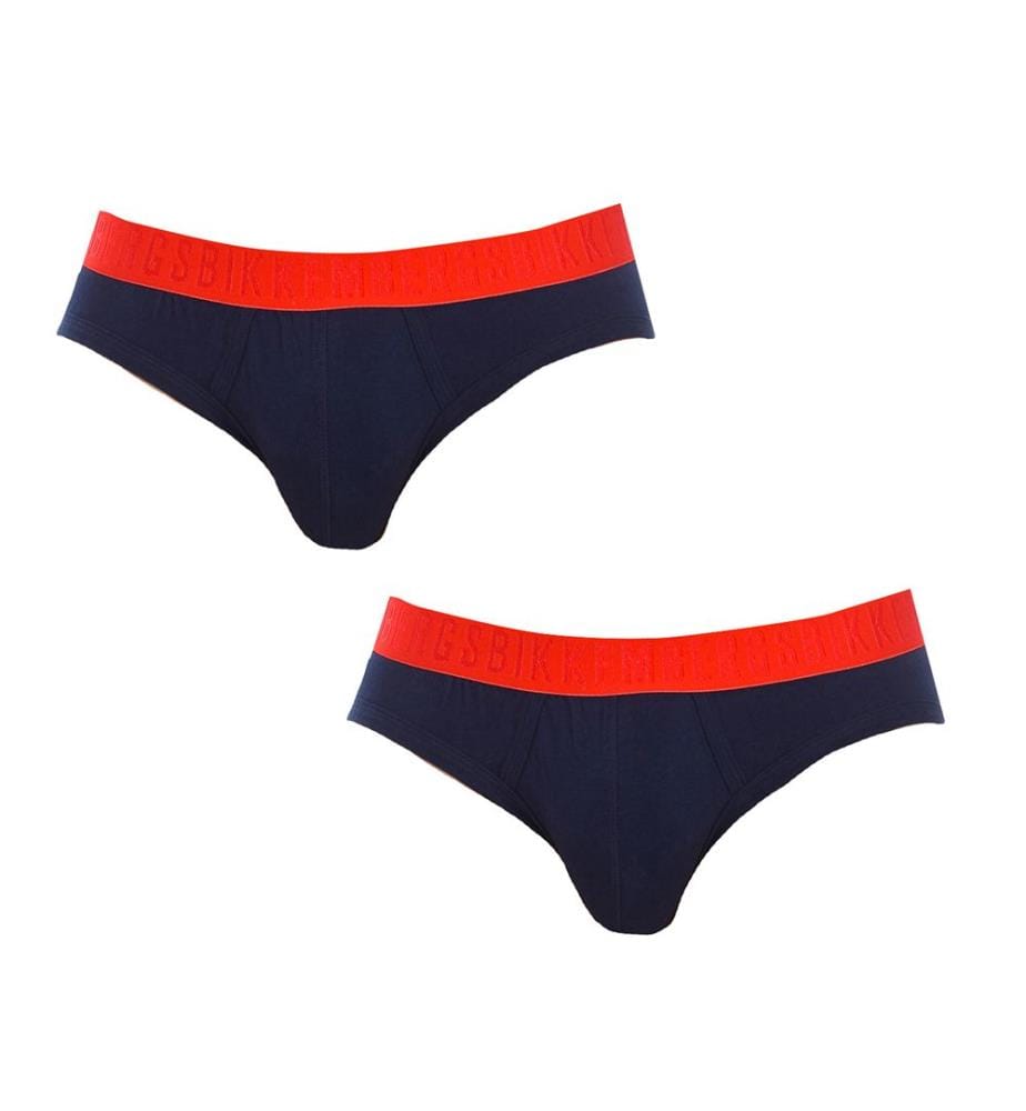 Lot de 2 slips mode bicolores - Bleu marine