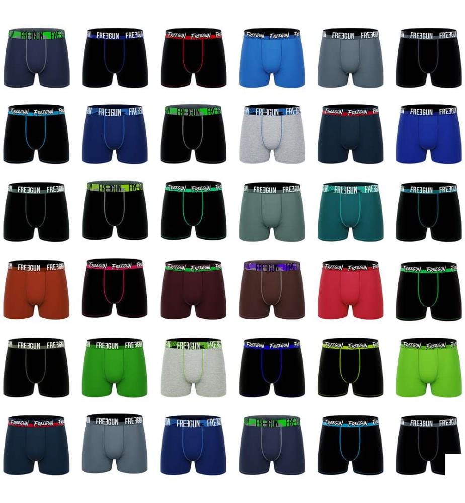 Lot de 12 Boxers - Coloris Aléatoire