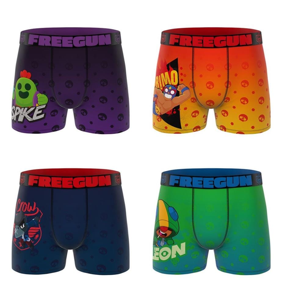 Lot de 4 boxers Brawl Stars - Multicolore