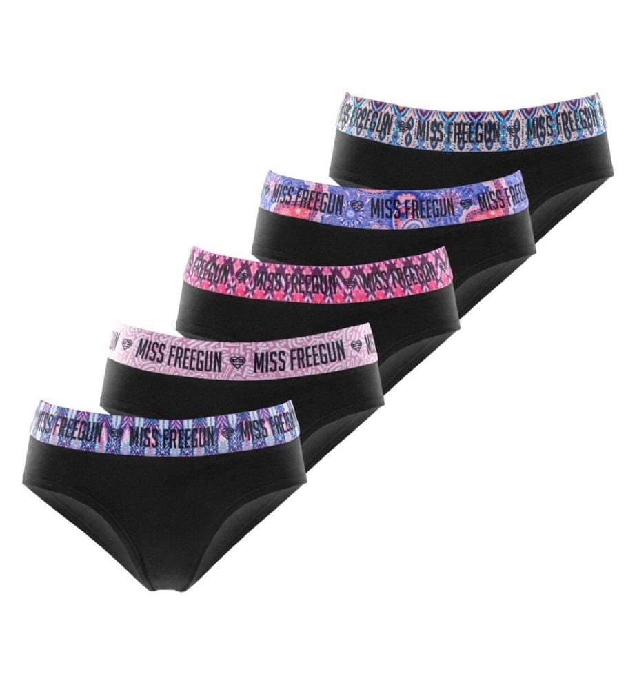 Lot de 5 Culottes en Coton Ethnik - Multicolore