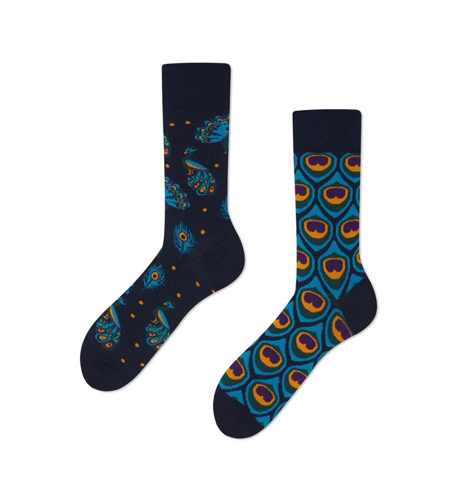 Chaussettes Majestic Peacock - Noir et Bleu