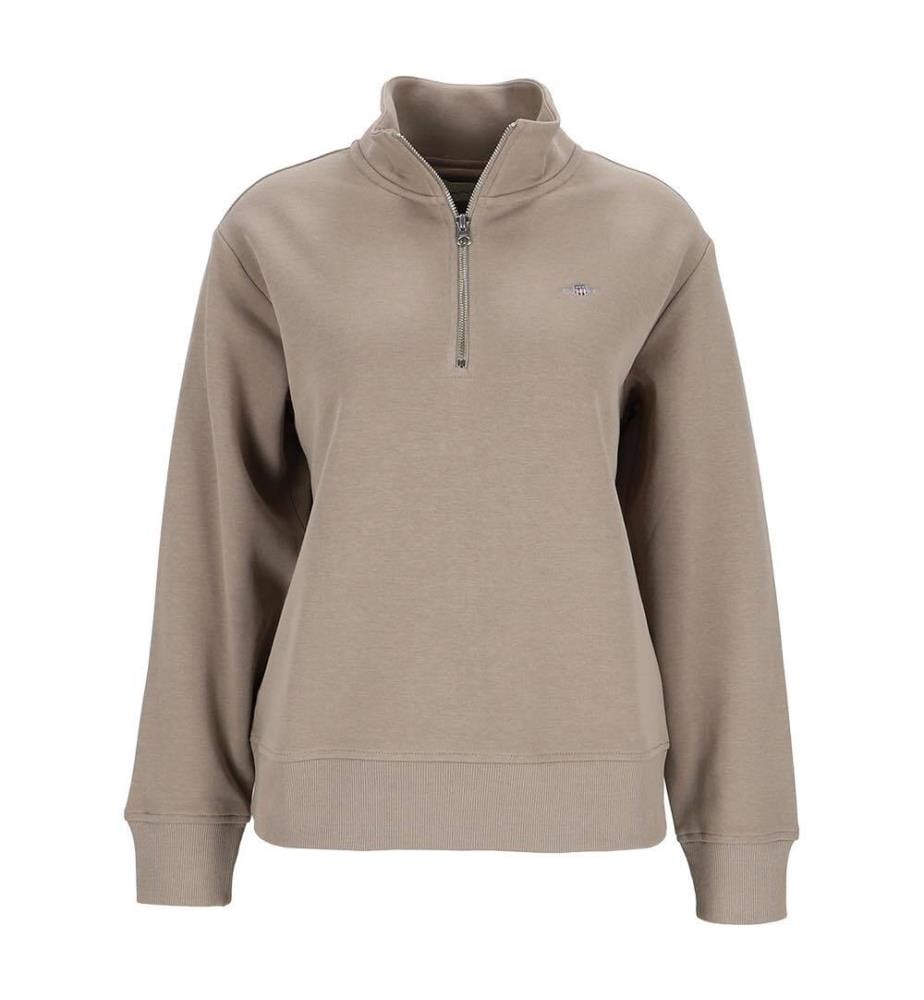 Pull demi-zip Shield - Beige Taupe