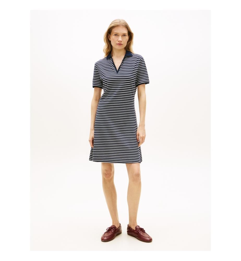 Robe Polo - Noir/Blanc
