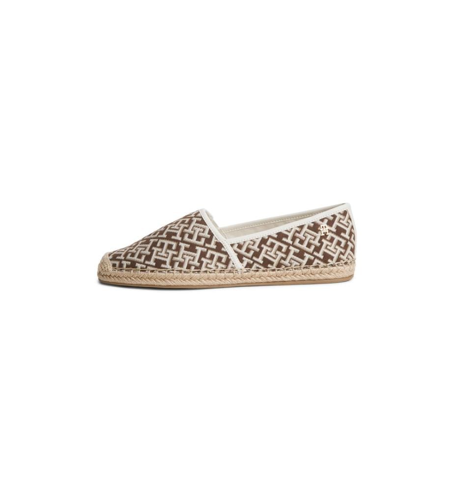 Espadrilles en jacquard - Brun et Beige