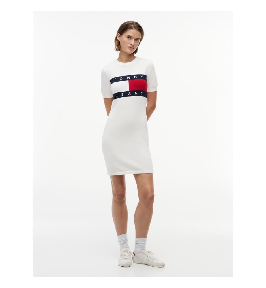Robe en tricot Logo drapeau